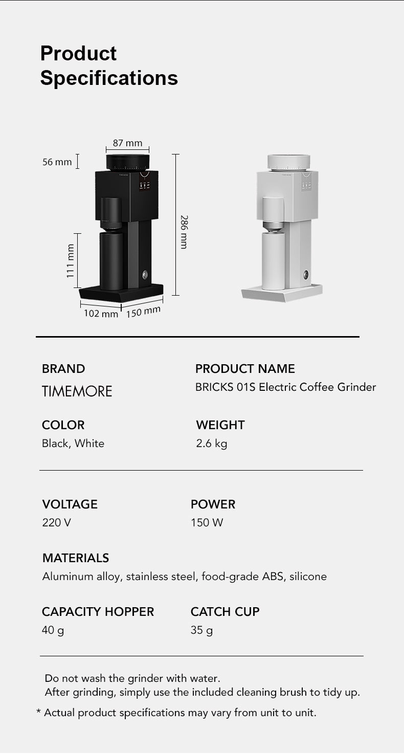 Timemore BRICKS 01S Electric Coffee Grinder