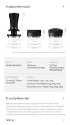 MHW-3Bomber CD Texture Tamper & Distributor 58.35mm Four Oars