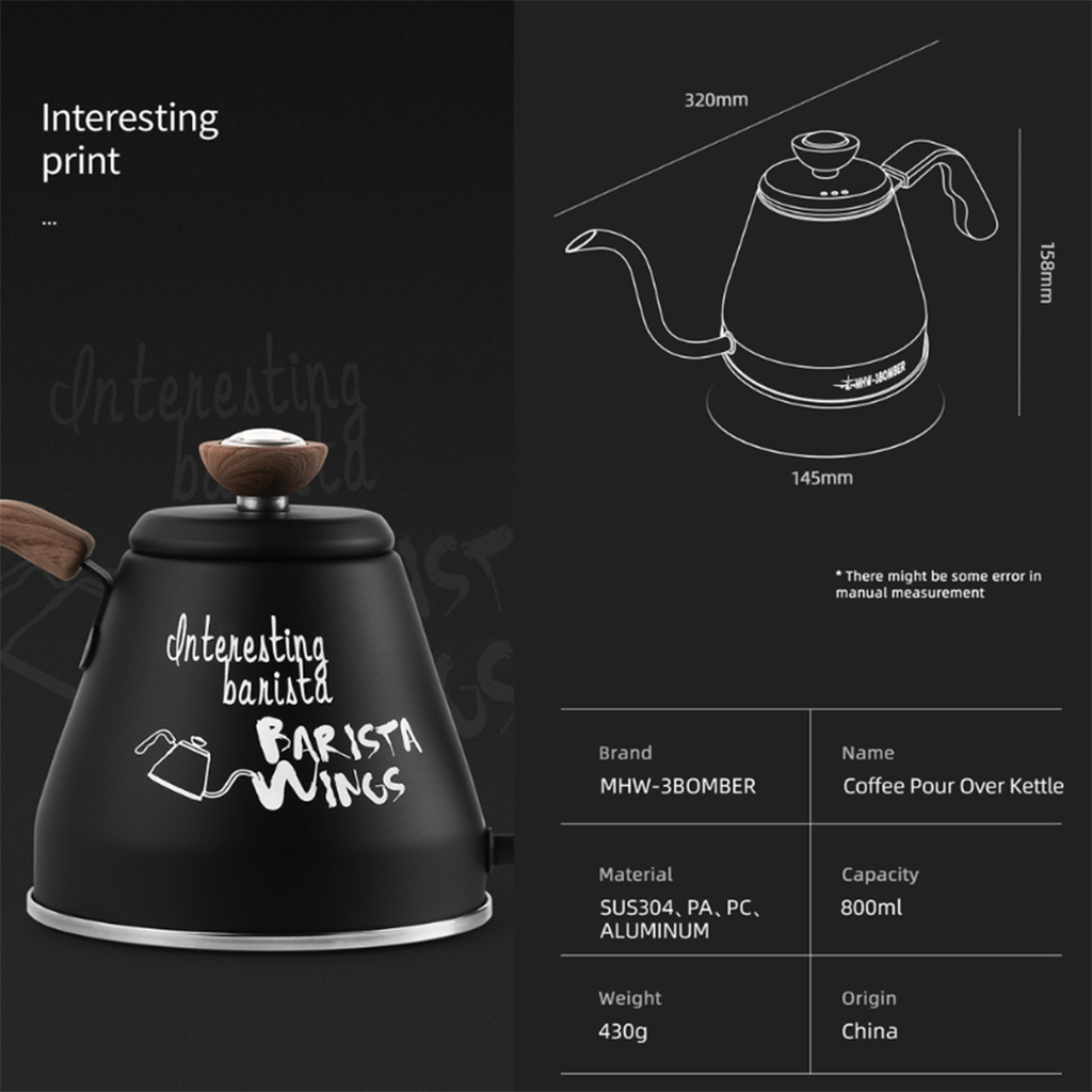 MHW-3Bomber Coffee Pour Coffee Kettle 800ml