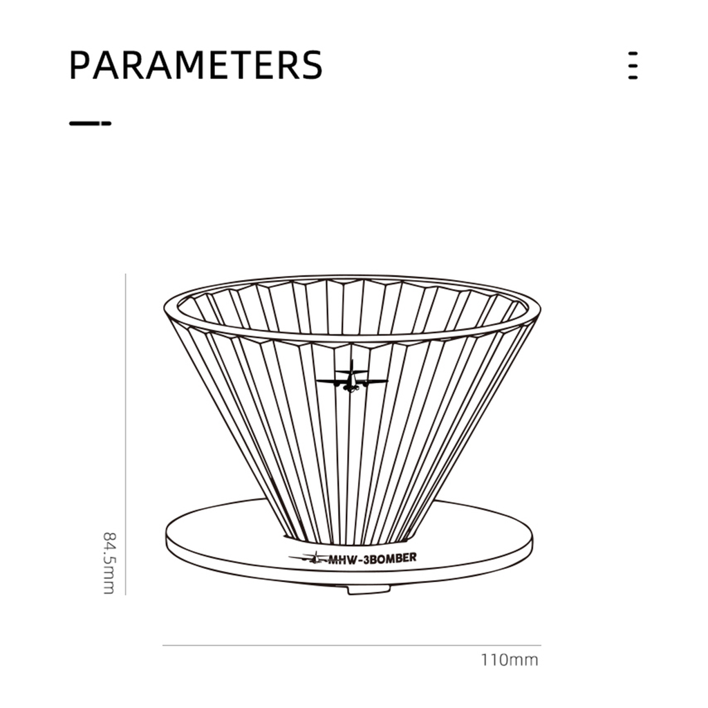 MHW-3Bomber Elf Glass Dripper