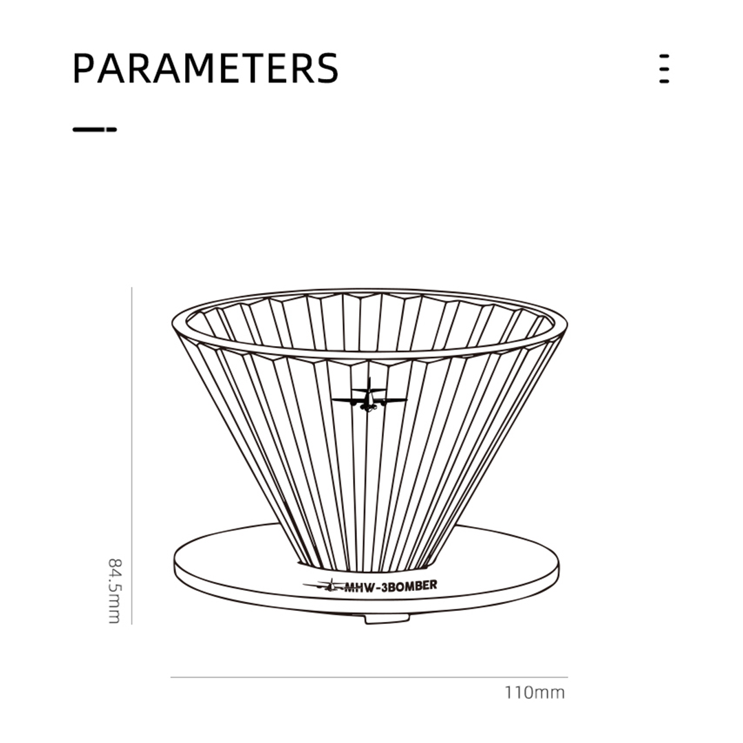MHW-3Bomber Elf Glass Dripper