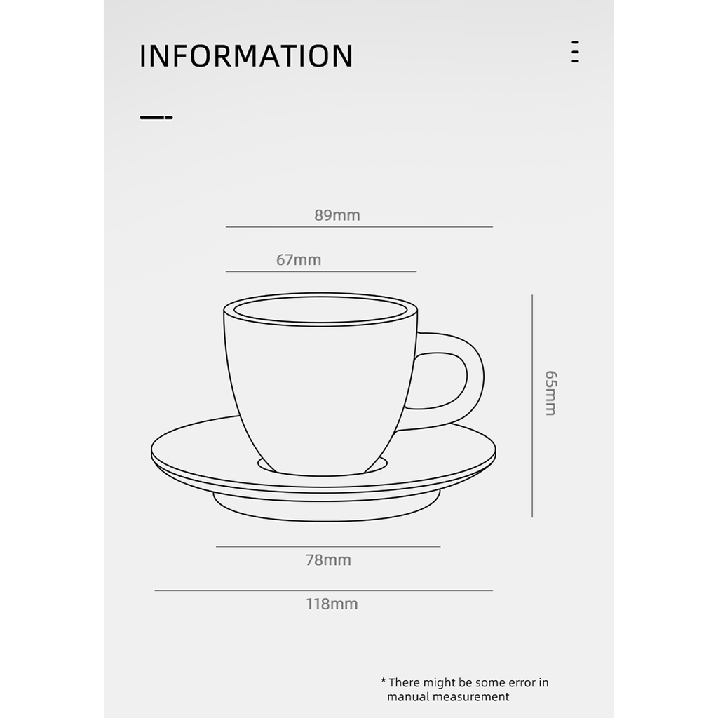 MHW-3Bomber Espresso Cup 80ml Black