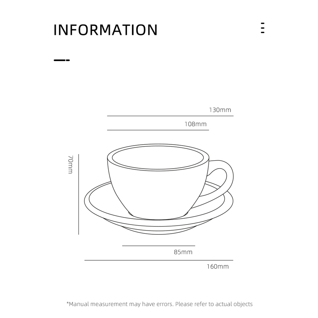 MHW-3Bomber Latte Cup 280ml Black