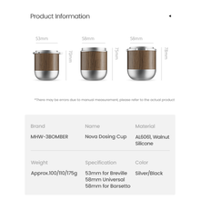 Load image into Gallery viewer, MHW-3Bomber Nova Coffee Dosing Cup 58mm
