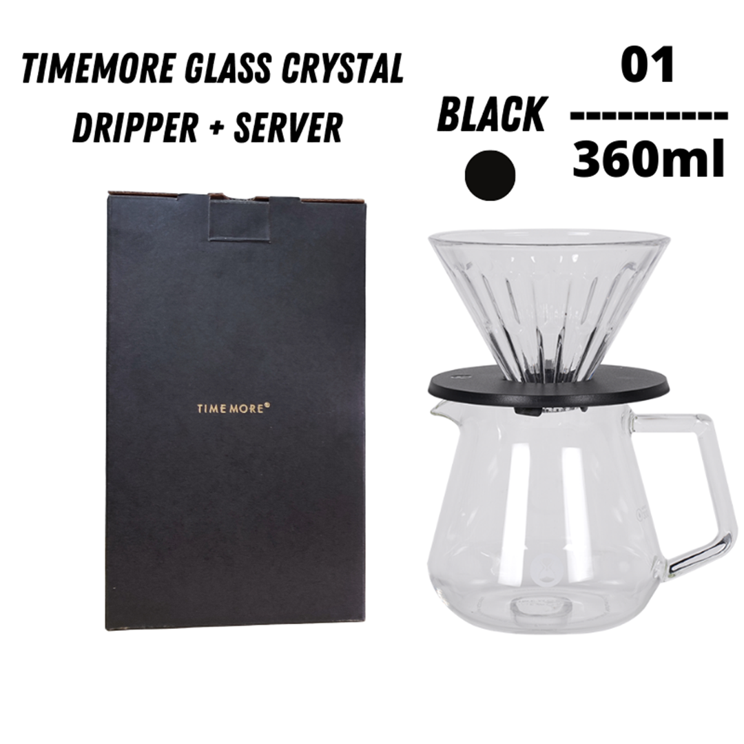 Timemore Crystal Eye Brewer Set Glass Dripper 01