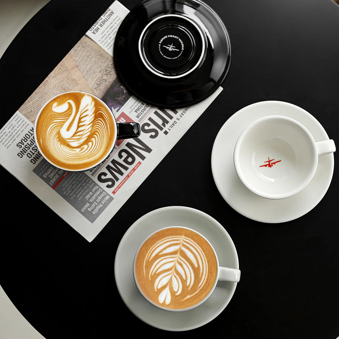 MHW-3Bomber Latte Cup 280ml Black