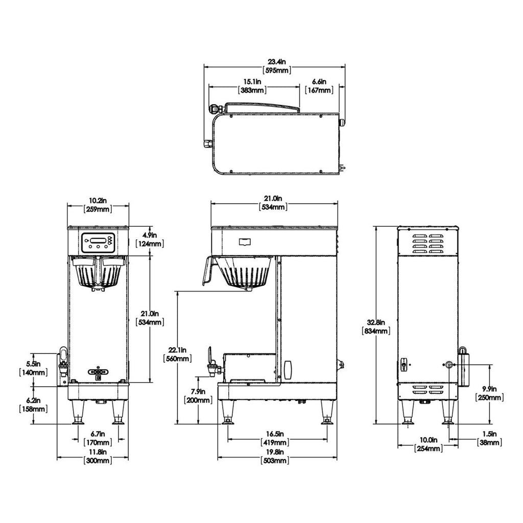 BUNN ICB SH Soft Heat Coffee Brewer System
