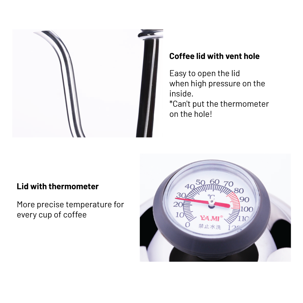 Drip Kettle with Thermometer