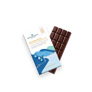 80% Dark Cocoa with Wet Hulled Processed Coffee