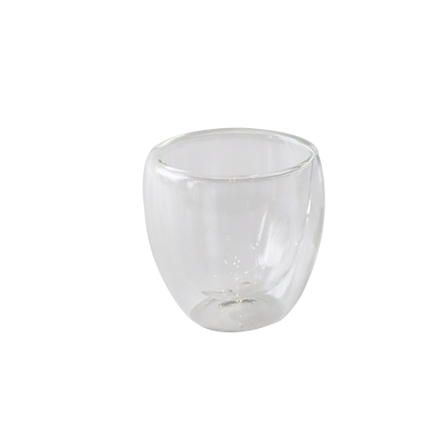 Double layer glass cup