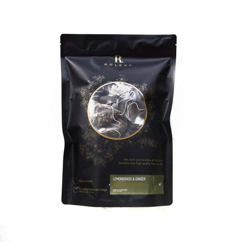 Roleaf Tea Lemongrass and Ginger Herbs