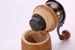 Wooden Cast Iron Burr Manual Grinder