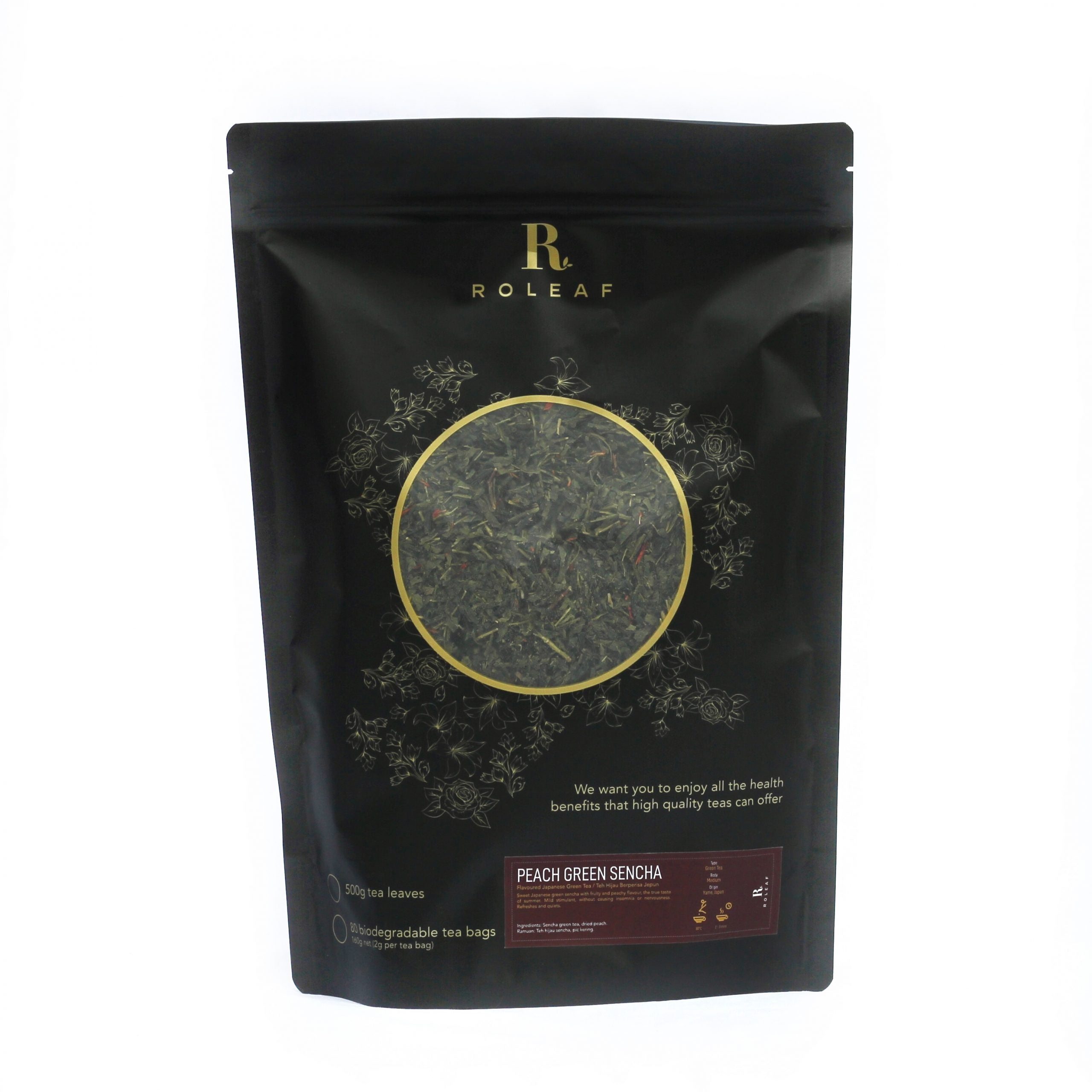 Roleaf Tea Peach Green Sencha